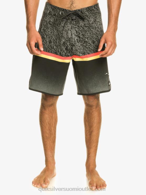 Quiksilver D6JJ1395 miehet musta Surfsilk Division scallop 19 boardshortsit