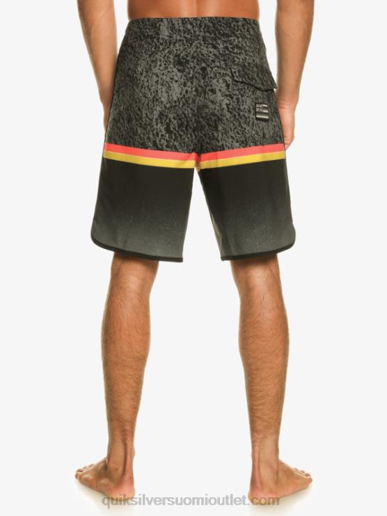 Quiksilver D6JJ1395 miehet musta Surfsilk Division scallop 19 boardshortsit