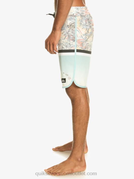 Quiksilver D6JJ1396 miehet taivaansininen Surfsilk Division scallop 19 boardshortsit
