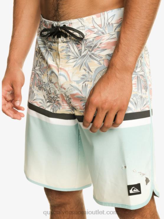Quiksilver D6JJ1396 miehet taivaansininen Surfsilk Division scallop 19 boardshortsit