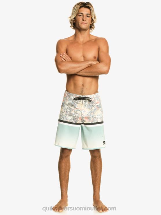 Quiksilver D6JJ1396 miehet taivaansininen Surfsilk Division scallop 19 boardshortsit