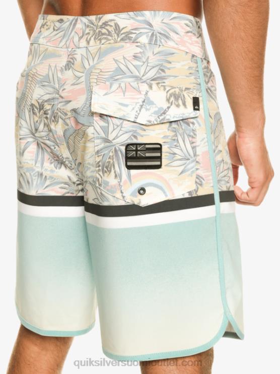 Quiksilver D6JJ1396 miehet taivaansininen Surfsilk Division scallop 19 boardshortsit