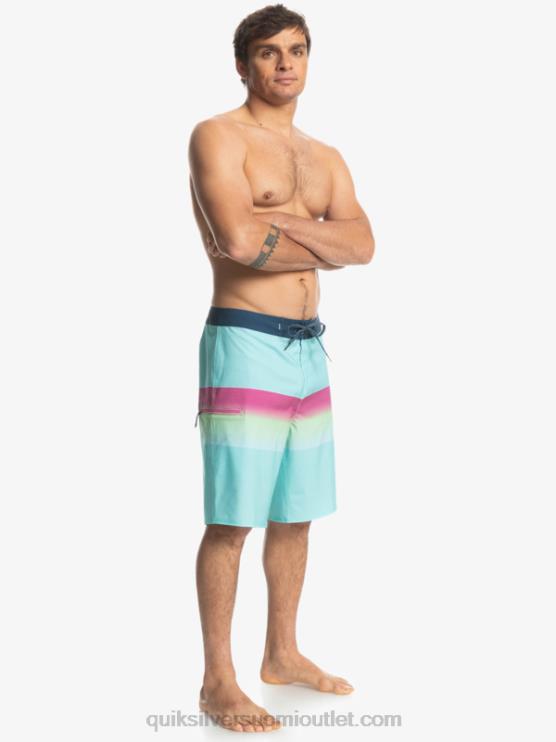Quiksilver D6JJ1410 miehet enkelin sininen surfsilk slab 21 boardshortsit