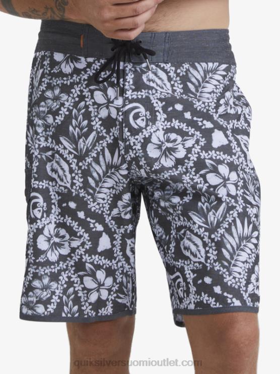 Quiksilver D6JJ1417 miehet musta saapumislei vesimies saapuminen lei 20 kampasimpukka shortsit
