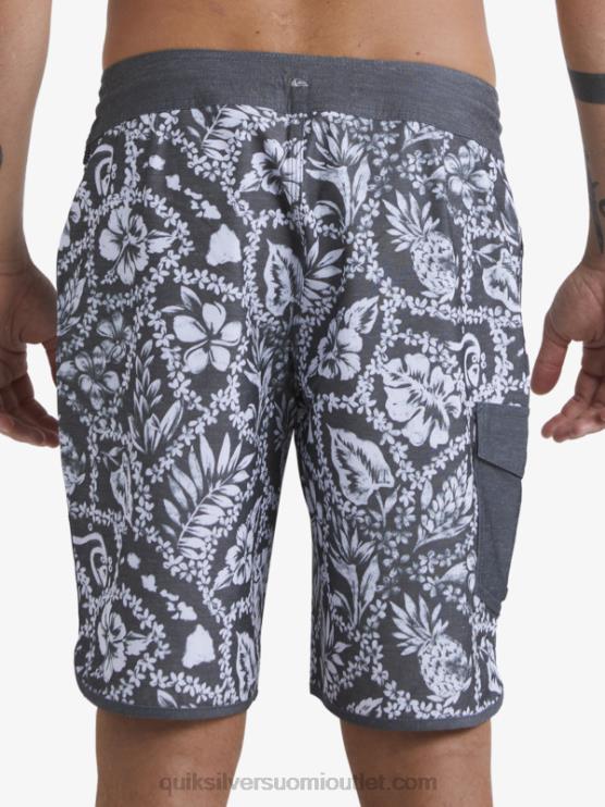 Quiksilver D6JJ1417 miehet musta saapumislei vesimies saapuminen lei 20 kampasimpukka shortsit