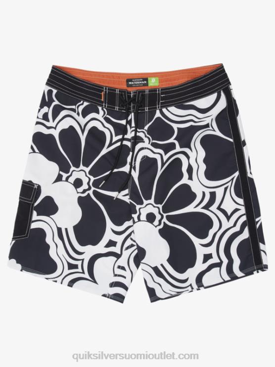 Quiksilver D6JJ1436 miehet musta takaisku waterman-painatusprintti 19 boardshortsia