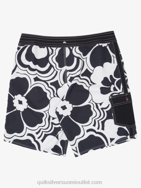Quiksilver D6JJ1436 miehet musta takaisku waterman-painatusprintti 19 boardshortsia