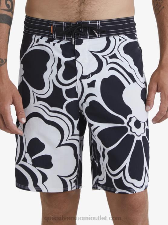 Quiksilver D6JJ1436 miehet musta takaisku waterman-painatusprintti 19 boardshortsia