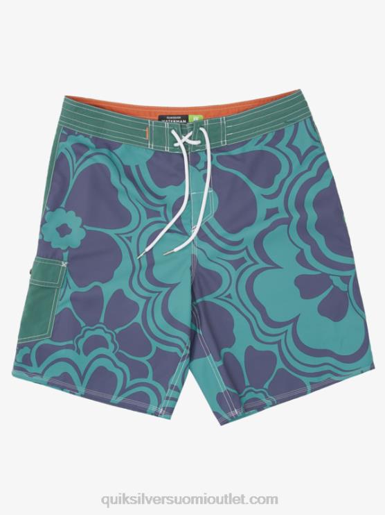 Quiksilver D6JJ1437 miehet savumäntypalautus waterman-painatusprintti 19 boardshortsia