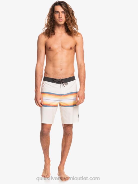 Quiksilver D6JJ1445 miehet antiikki valkoinen surfsilkkihartsisävy 19 boardshortsit