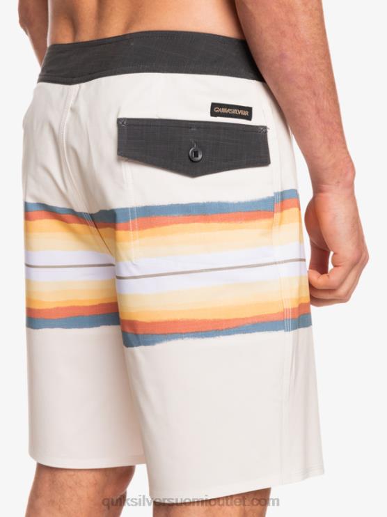 Quiksilver D6JJ1445 miehet antiikki valkoinen surfsilkkihartsisävy 19 boardshortsit