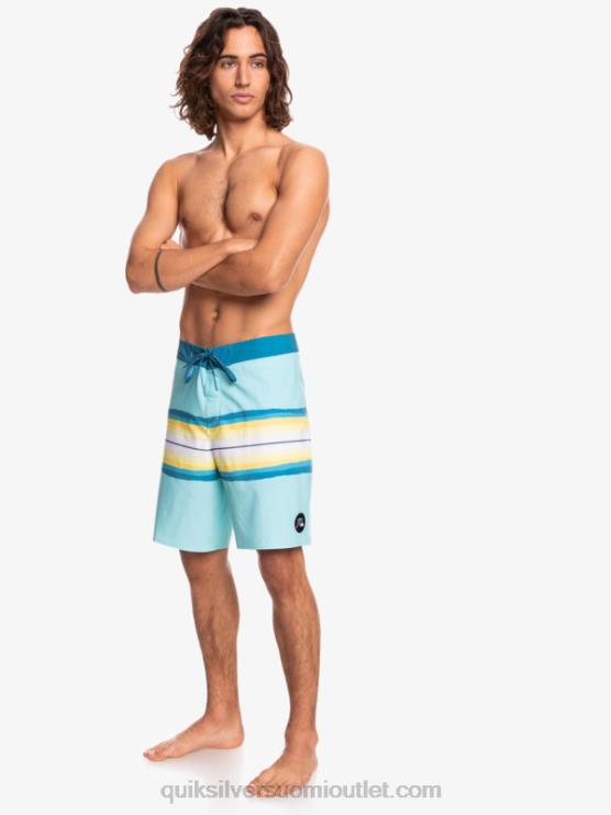 Quiksilver D6JJ1448 miehet enkelin sininen surfsilkkihartsisävy 19 boardshortsit