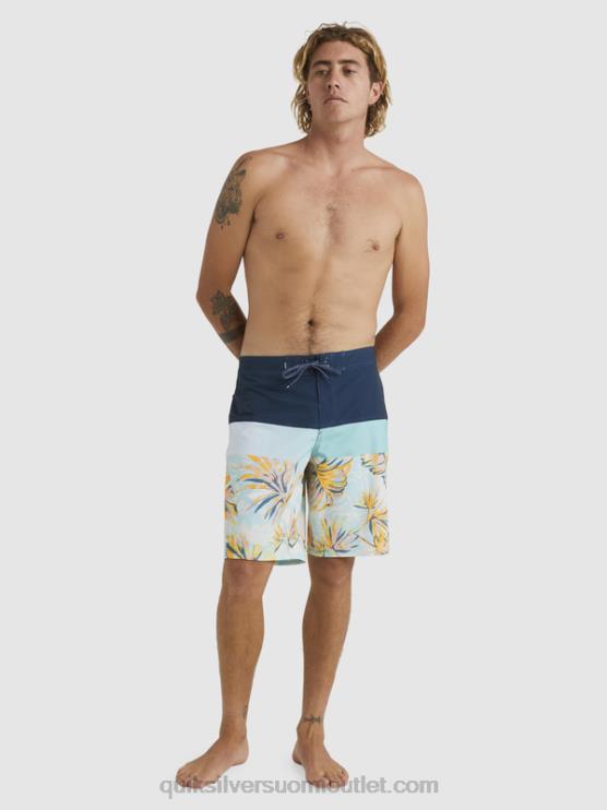 Quiksilver D6JJ1450 miehet merkki sininen surfsilk panel 20 boardshortsit
