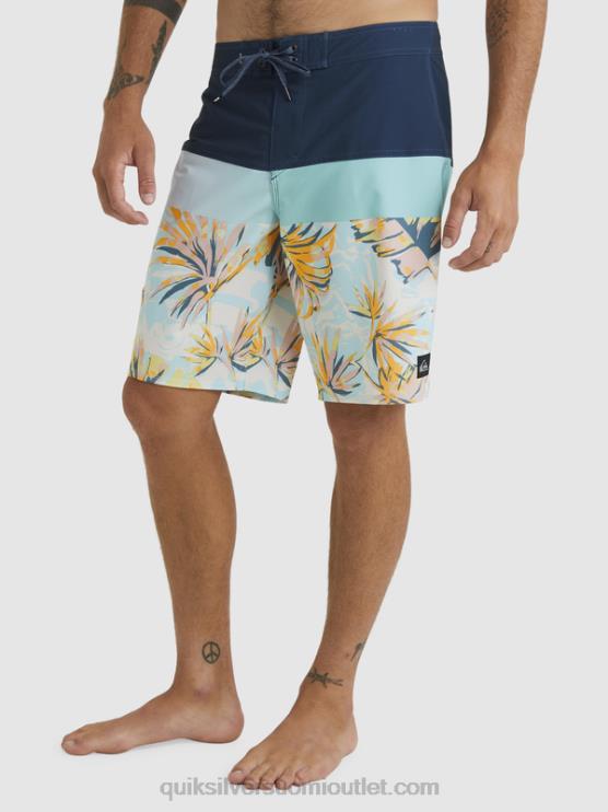 Quiksilver D6JJ1450 miehet merkki sininen surfsilk panel 20 boardshortsit