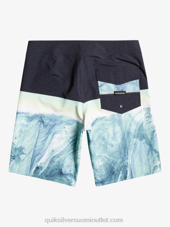 Quiksilver D6JJ1451 miehet vihreää tuhkaa surfsilk panel 20 boardshortsit