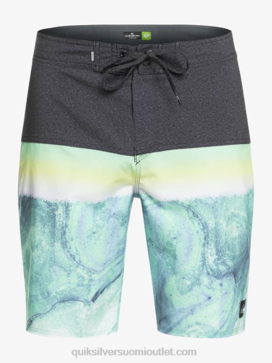 Quiksilver D6JJ1451 miehet vihreää tuhkaa surfsilk panel 20 boardshortsit