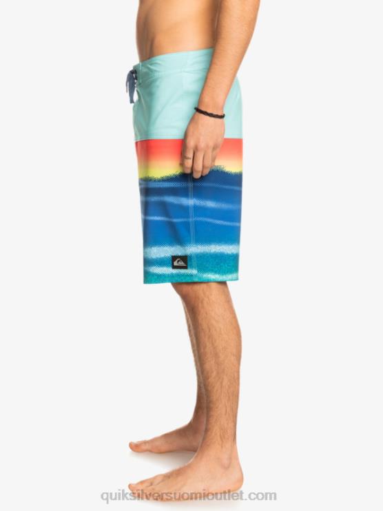 Quiksilver D6JJ1455 miehet uima-altaan vihreä surfsilk panel 20 boardshortsit