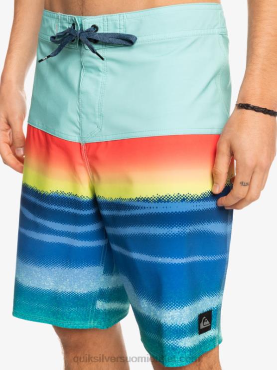 Quiksilver D6JJ1455 miehet uima-altaan vihreä surfsilk panel 20 boardshortsit