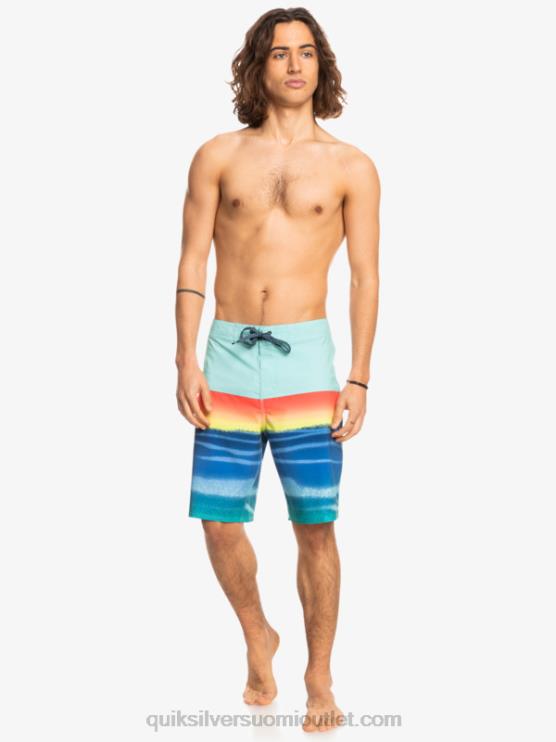 Quiksilver D6JJ1455 miehet uima-altaan vihreä surfsilk panel 20 boardshortsit