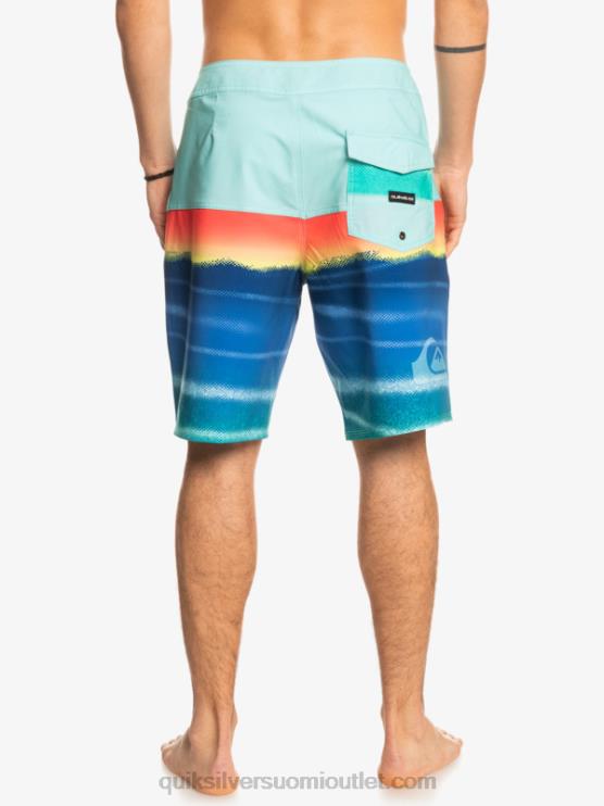 Quiksilver D6JJ1455 miehet uima-altaan vihreä surfsilk panel 20 boardshortsit
