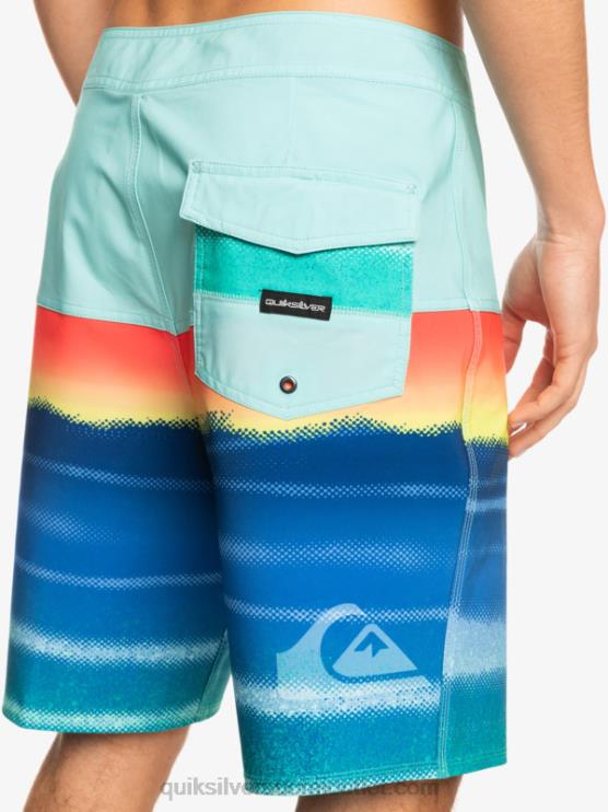 Quiksilver D6JJ1455 miehet uima-altaan vihreä surfsilk panel 20 boardshortsit