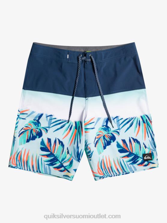Quiksilver D6JJ1456 miehet merkki sininen surfsilk panel 20 boardshortsit