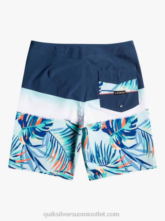 Quiksilver D6JJ1456 miehet merkki sininen surfsilk panel 20 boardshortsit