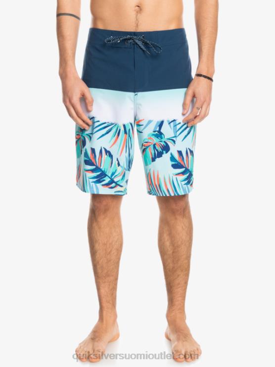 Quiksilver D6JJ1456 miehet merkki sininen surfsilk panel 20 boardshortsit