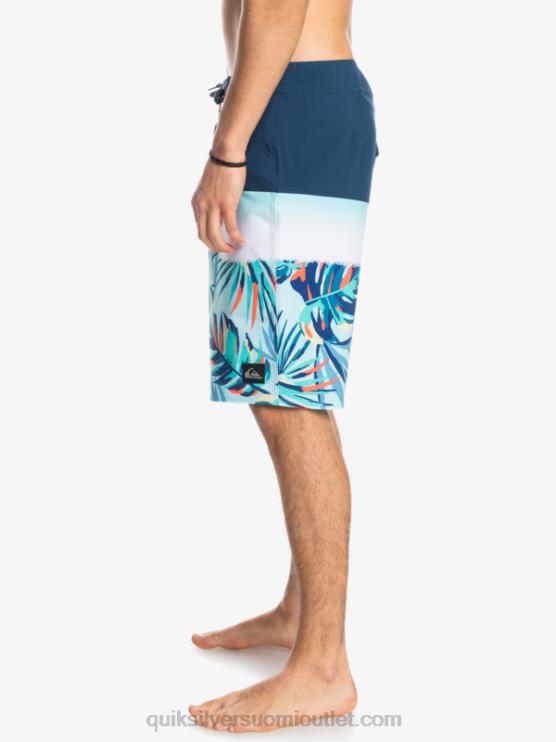 Quiksilver D6JJ1456 miehet merkki sininen surfsilk panel 20 boardshortsit