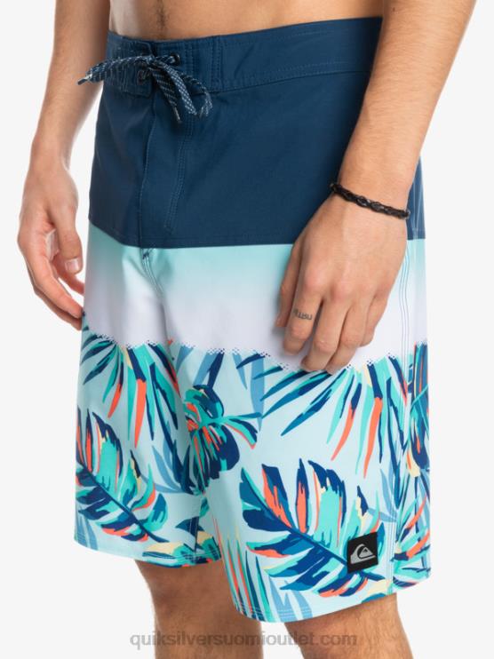 Quiksilver D6JJ1456 miehet merkki sininen surfsilk panel 20 boardshortsit