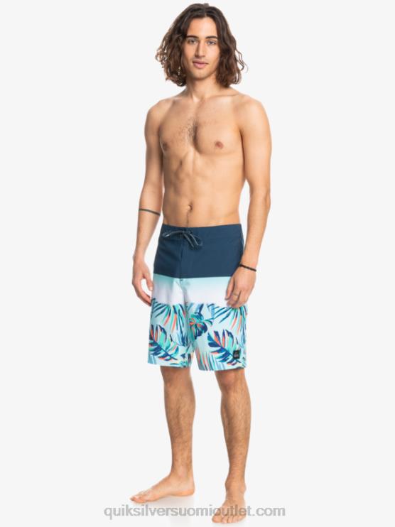 Quiksilver D6JJ1456 miehet merkki sininen surfsilk panel 20 boardshortsit