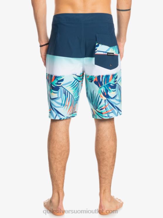 Quiksilver D6JJ1456 miehet merkki sininen surfsilk panel 20 boardshortsit