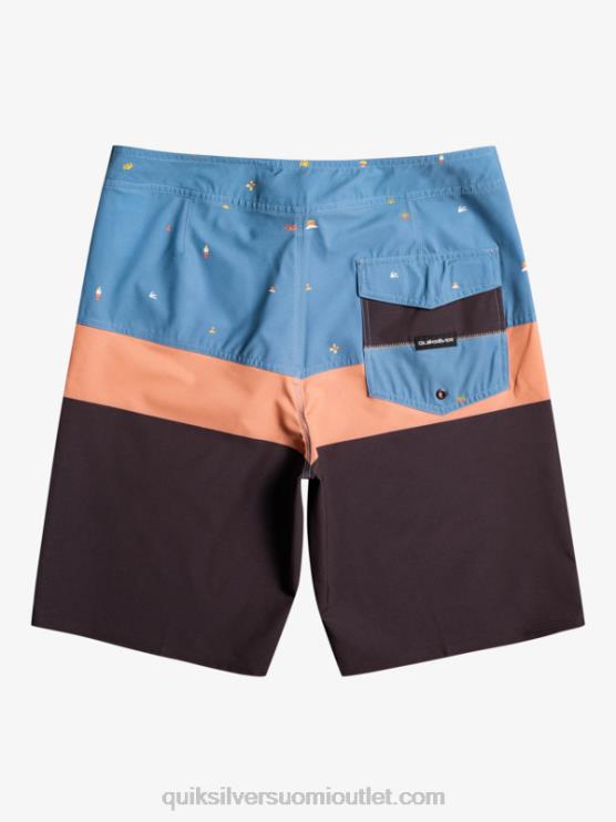 Quiksilver D6JJ1458 miehet maakunnan sininen surfsilk panel 20 boardshortsit