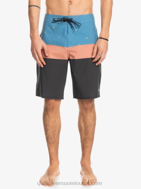 Quiksilver D6JJ1458 miehet maakunnan sininen surfsilk panel 20 boardshortsit