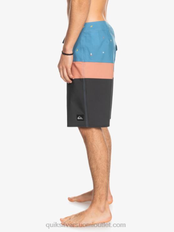 Quiksilver D6JJ1458 miehet maakunnan sininen surfsilk panel 20 boardshortsit
