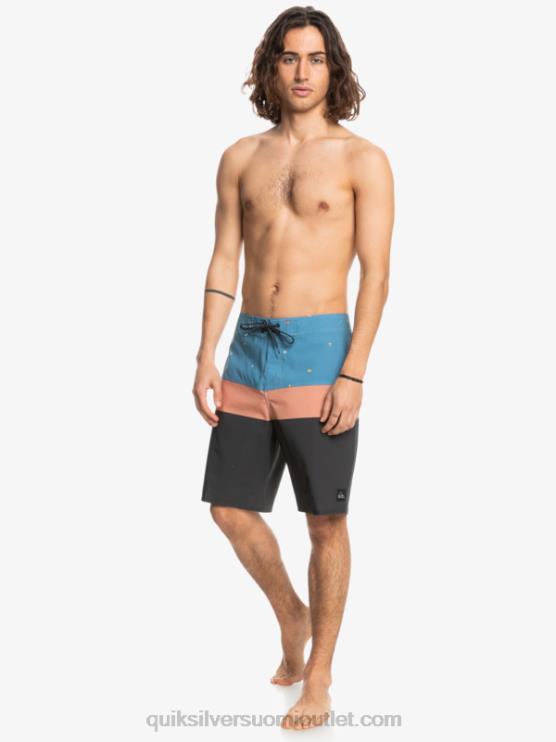 Quiksilver D6JJ1458 miehet maakunnan sininen surfsilk panel 20 boardshortsit