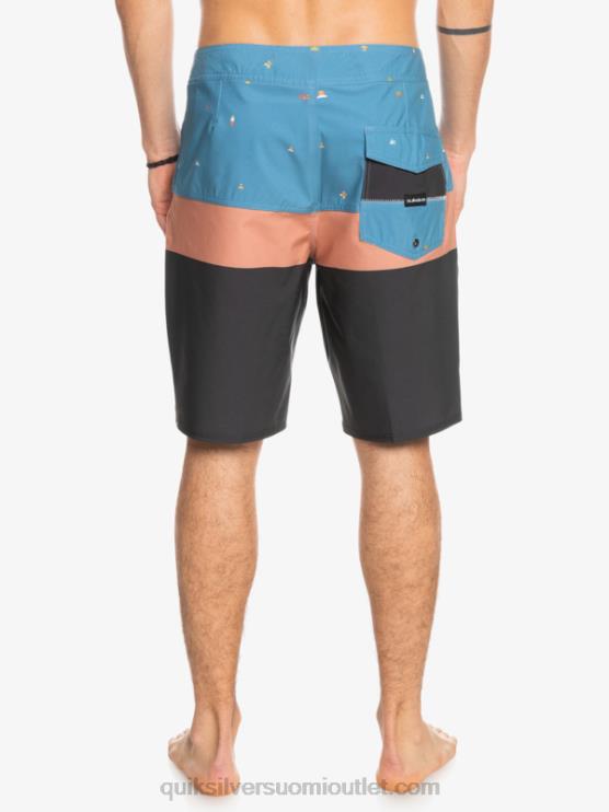 Quiksilver D6JJ1458 miehet maakunnan sininen surfsilk panel 20 boardshortsit