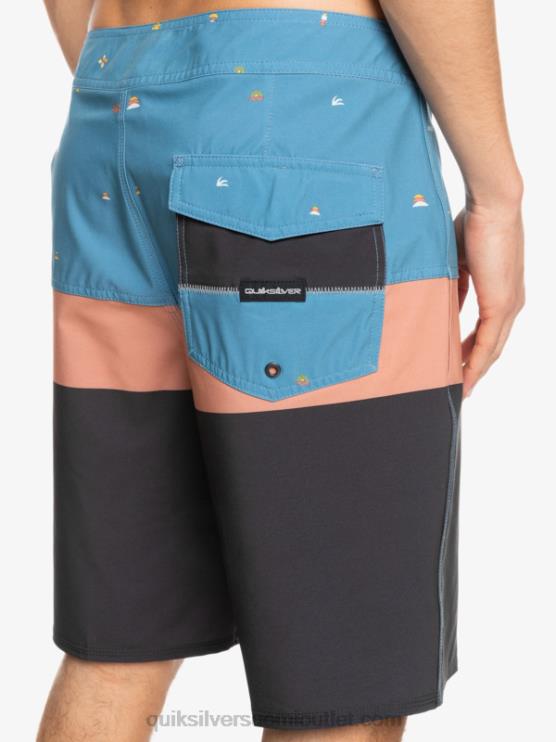 Quiksilver D6JJ1458 miehet maakunnan sininen surfsilk panel 20 boardshortsit
