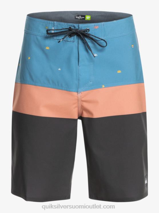 Quiksilver D6JJ1458 miehet maakunnan sininen surfsilk panel 20 boardshortsit