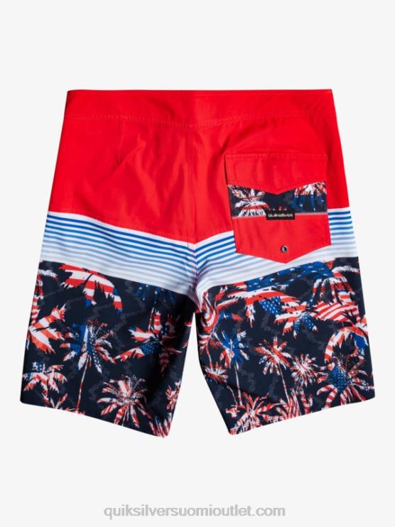 Quiksilver D6JJ1459 miehet korkean riskin punainen surfsilk panel 20 boardshortsit