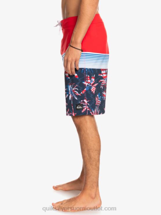 Quiksilver D6JJ1459 miehet korkean riskin punainen surfsilk panel 20 boardshortsit