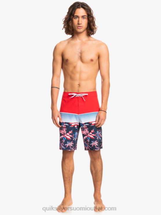 Quiksilver D6JJ1459 miehet korkean riskin punainen surfsilk panel 20 boardshortsit