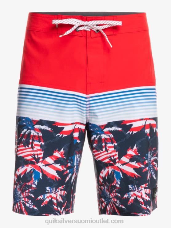 Quiksilver D6JJ1459 miehet korkean riskin punainen surfsilk panel 20 boardshortsit