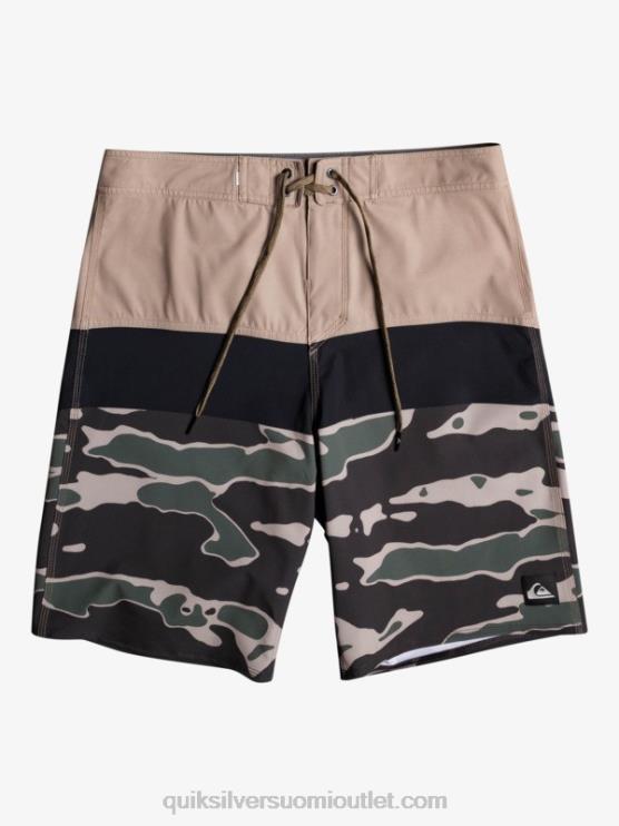 Quiksilver D6JJ1460 miehet kaatunut kivi surfsilk panel 20 boardshortsit