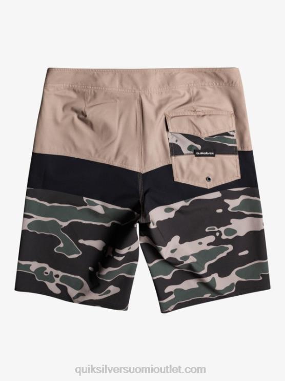 Quiksilver D6JJ1460 miehet kaatunut kivi surfsilk panel 20 boardshortsit