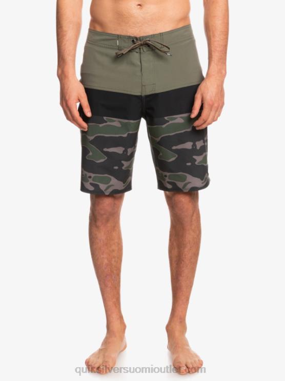 Quiksilver D6JJ1460 miehet kaatunut kivi surfsilk panel 20 boardshortsit