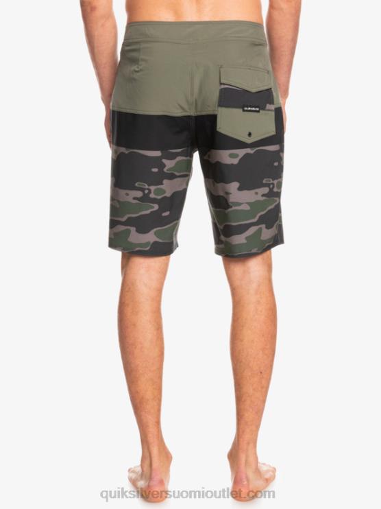 Quiksilver D6JJ1460 miehet kaatunut kivi surfsilk panel 20 boardshortsit