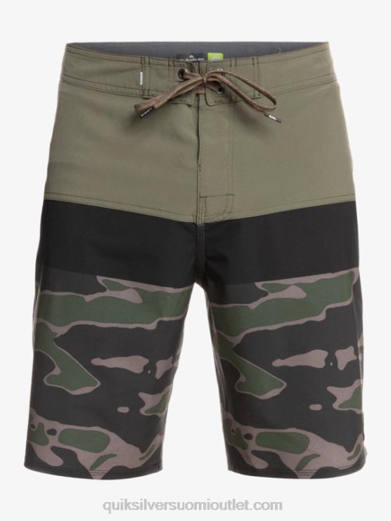 Quiksilver D6JJ1460 miehet kaatunut kivi surfsilk panel 20 boardshortsit