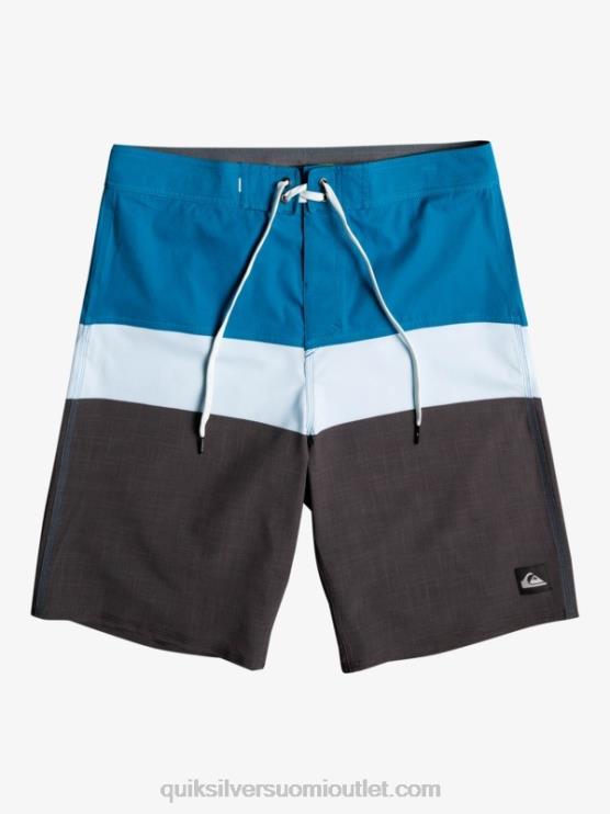 Quiksilver D6JJ1462 miehet sininen harmaa surfsilk panel 20 boardshortsit
