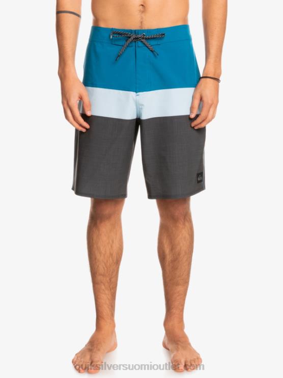 Quiksilver D6JJ1462 miehet sininen harmaa surfsilk panel 20 boardshortsit